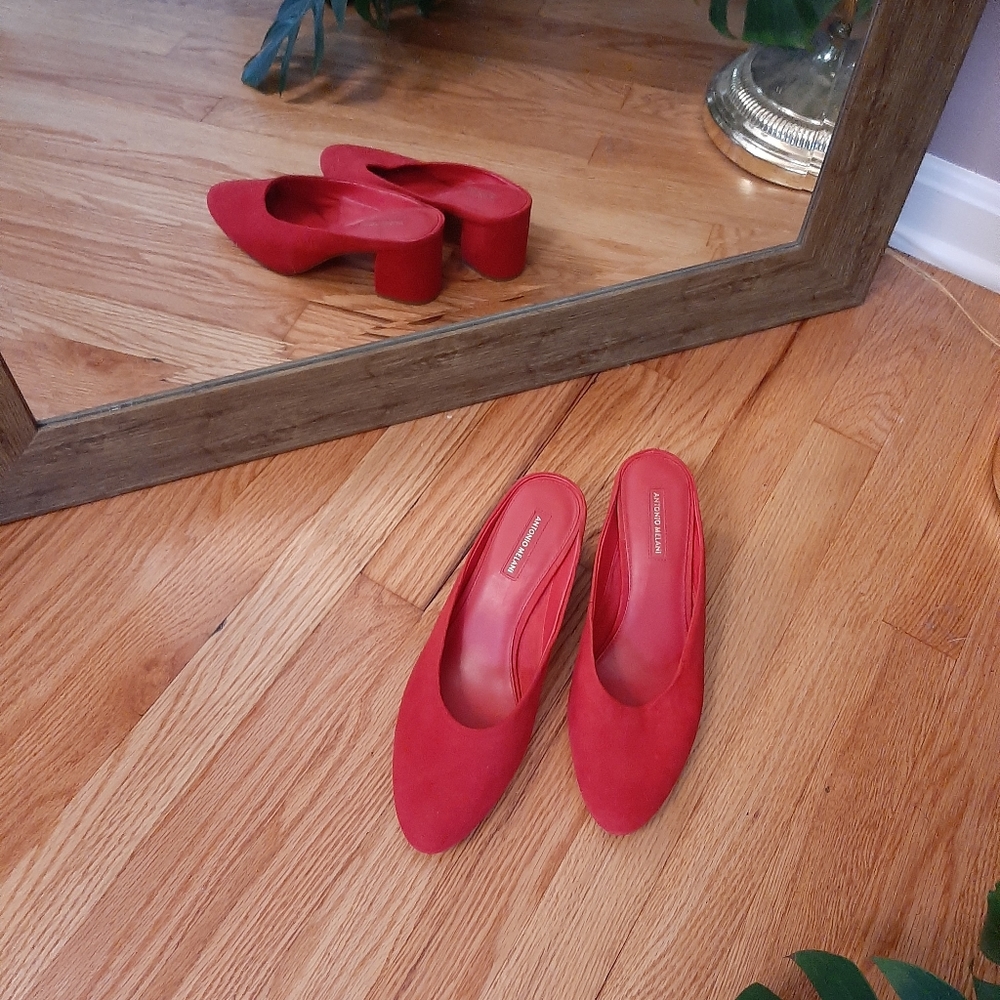 Red 2 inch heels